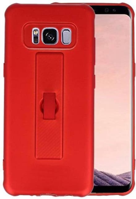 Carbon series hoesje - Backcover Geschikt voor Galaxy S8 Rood