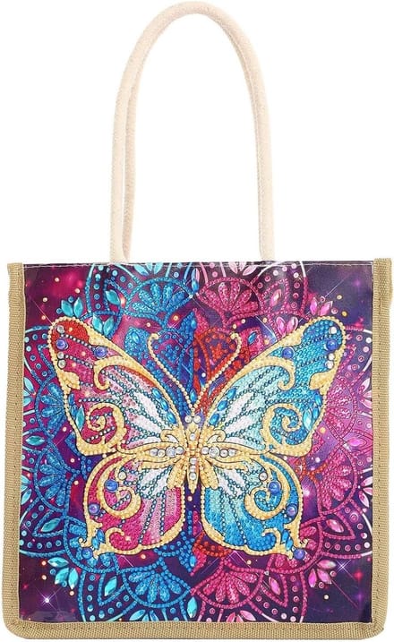 Handtas - Draagtas - Diamant schilderen - Opvouwbaar - 25 x 26 cm - Type 8