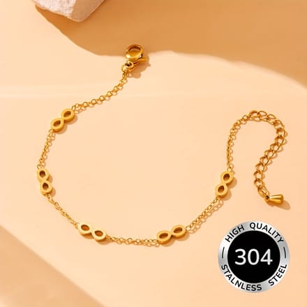 Sjika - Infinity Armband Dames | Gold Plated | Verstelbaar | Cadeau voor haar