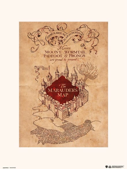 Harry Potter: The Marauders Map Print