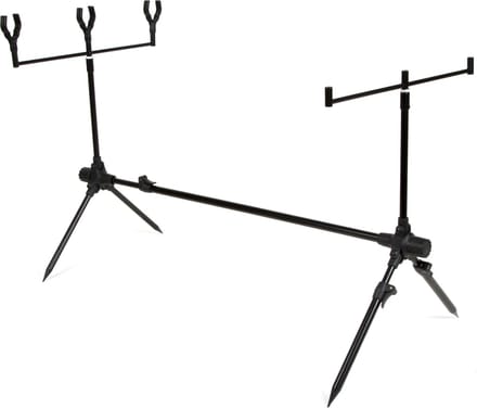 X2 Basis - Rodpod - 3-Rod - voor 3 Hengels - Zwart - Verstelbaar - Karpervissen