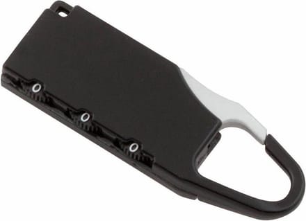 Hangslotje met cijfercode zwart