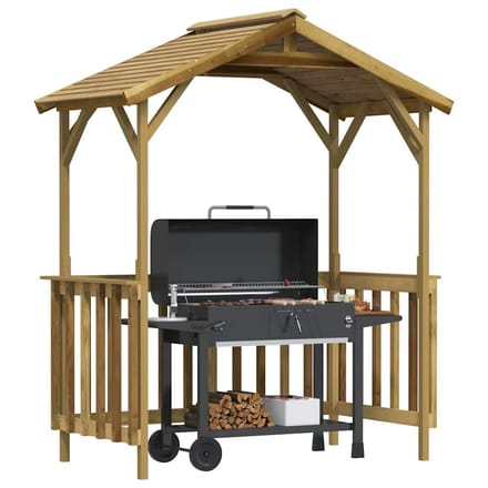vidaXL - Barbecue-overkapping - 163,5x93x210 - cm - geïmpregneerd - grenenhout