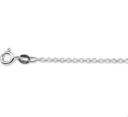 Zilveren Collier jasseron 2 1018115 50 cm