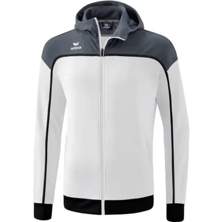 Erima Change Trainingsjack Met Capuchon Heren - Zwart / Slate Grey / Wit | Maat: 3XL