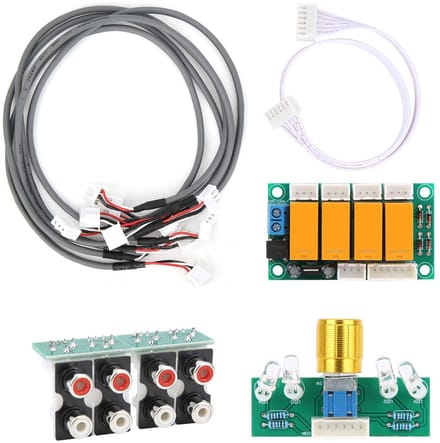Dailygoods - Dailygoody - Audio-ingang Switch Module - Audiobron Selector - Zero Loss - 4 Manier - Signaal Selector - Geschikt voor Thuisbioscopen - DC 7 V-30 V