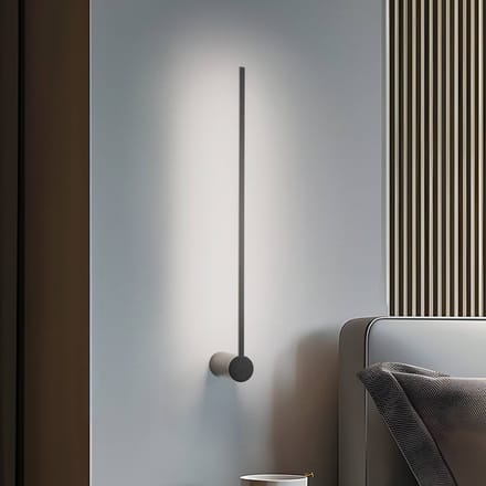 Nowodvorski Lighting LED wandlamp Arm M, 65 cm hoog, zwart, metaal