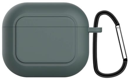 Case cover - Apple Airpods 3 - groen siliconen - met musketon
