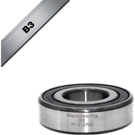 Lager Black Bearing B3 - R12-2RS - 19,05 x 41,28 x 11,11 mm