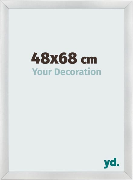 Your Decoration - Fotolijst 48x68 cm - MDF - Zilver Mat - Pisa