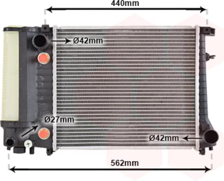 Van Wezel - RADIATOR VOOR BMW 3 E30 1982-1994 17111712977