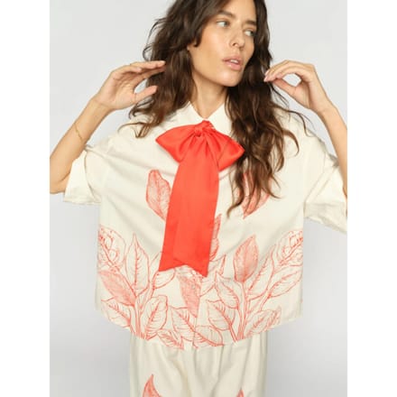 Mos Mosh 177770 180 mosmosh mm saras monochrome shirt ecru