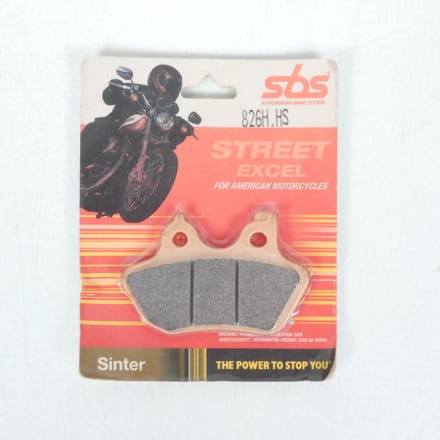Plaquette de frein SBS pour moto Harley Davidson 1450 DYNA SUPER GLIDE 826H.HS