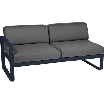 Fermob BELLEVIE 2 zits module links - 92 abyssblauw - A3 grafietgrijs