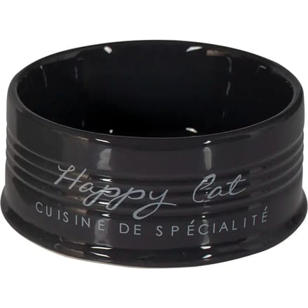 Eetkom stone happy cat Grijs Ø10,5 - 300ml