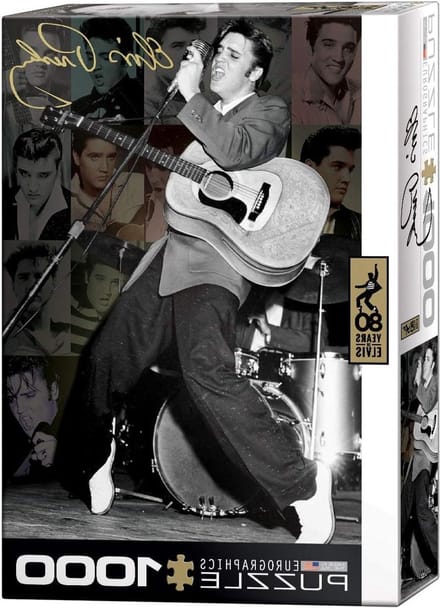 Elvis Collage Puzzel - Muziek Puzzel - Ontspanning Creëren - Grote Muziek Collage - 67.3 cm - Multicolor