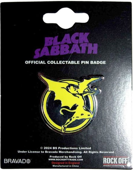 Black Sabbath - Never Say Die Pin - Geel