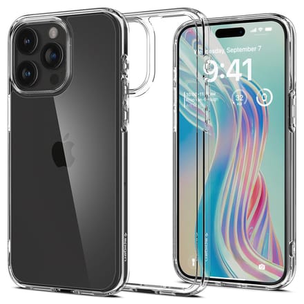 Spigen Ultra Hybrid Backcover voor de Apple iPhone 15 Pro Max - Transparant
