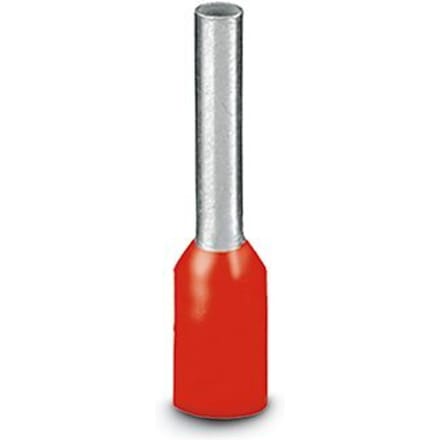 Phoenix Contact Rode Ferrule 1mm² 8mm Mouw - 3200904 [1000 Stukken]