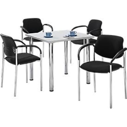 Set van 4 stoelen STYL, zwart