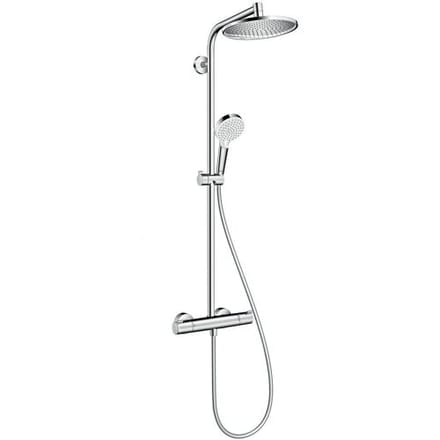 hansgrohe Crometta S - Showerpipe - 240mm - 1 straalfunctie - Chroom - Met thermostaat
