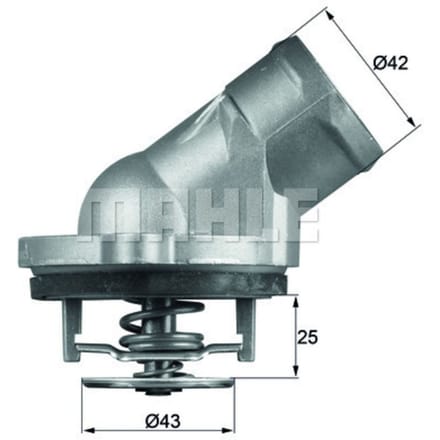 Thermostaat, koelvloeistof MAHLE TI 45 87D