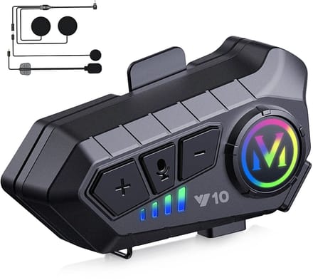 Namajunas - Motorhelm Headset Bluetooth - Met Microfoon voor Helm - Motor Accessoires - Oortelefoon - Waterdicht - Universele Pasvorm