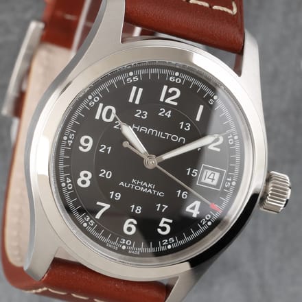 Hamilton Khaki Field H70455533 Herenhorloge zwart