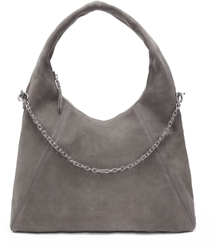 LES VISIONNAIRES Jade Cozy Chain Schoudertas Leder 38 cm - Dames - dimgrey