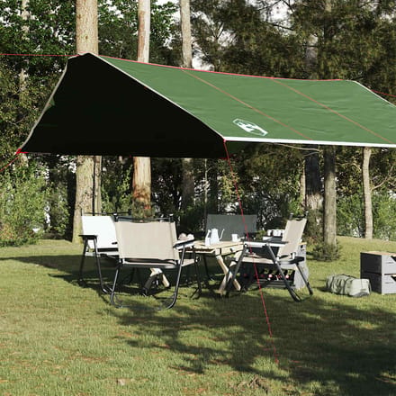 vidaXL - Kampeerluifel - waterdicht - 420x440 - cm - groen