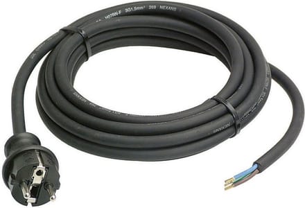 Neopreen buiten kabel 2 meter - 3 x 1.5mm² met stekker