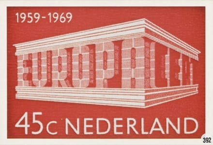 Briefkaart met afbeelding C.E.P.T. postzegel
