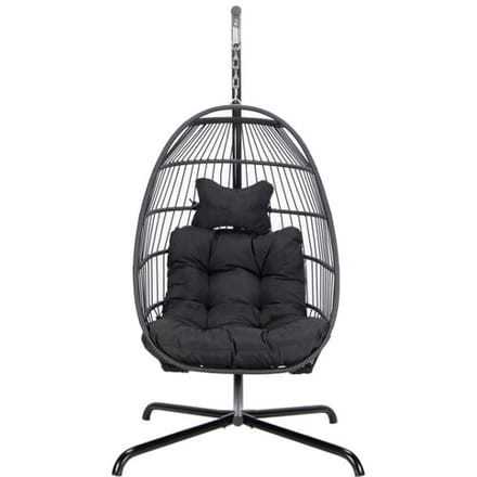 HOME DELUXE Hangstoel LOMA (1-zits, Zwart)