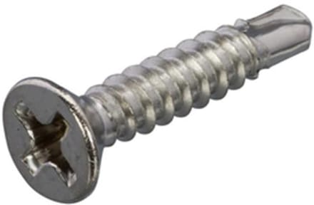 Zelfborende Plaatschroeven - Phillips 2 Platkop - 4,2 x 32mm - Voldraad - RVS (200 stuks)