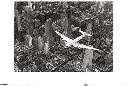DC-4 over Manhattan