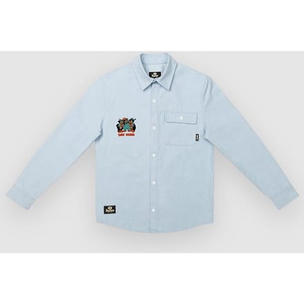 The Dudes Silly Dudes Over Chuck Denim Premium Shirt blauw