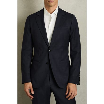 Reiss Sb 2b Notch Textured Blazer Navy Größe: 36 | Blazer Outlet | Herren | Blau