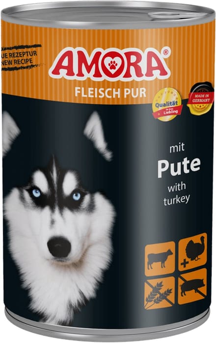 AMORA Hondenbrokken 6x400g - Kalkoen