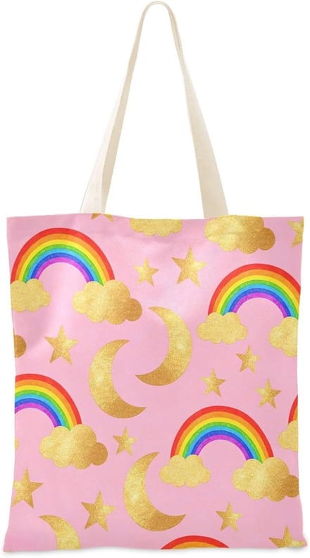 Canvas Draagtas - Stoffen Tas - Dagelijks Gebruik - Magnetische Sluiting - 38 x 415 cm - Beige