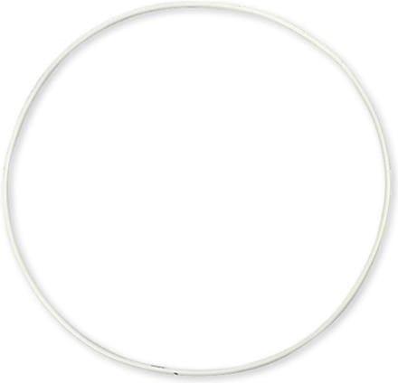 Restyle Ring metaal wit 10 cm - Dromenvanger - Rond - 4mm dikte