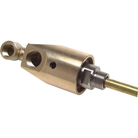 2-weg draaidoorvoer G1/2''-G1'' binnendraad x buitendraad Messing 50bar (702.5psi)