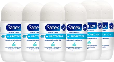 Sanex Derma Care Protector 48h Anti-transpirant Deodorant Roller 6 x 53ml