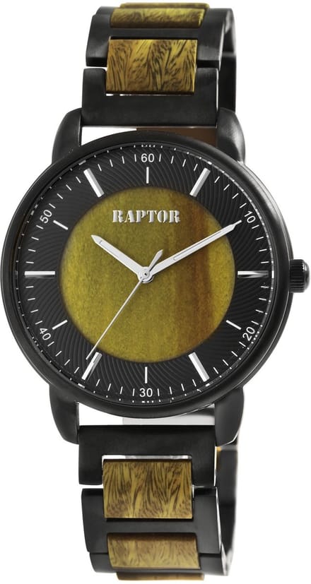 Raptor Herenhorloge Edelstahl Lias, mineraalglas