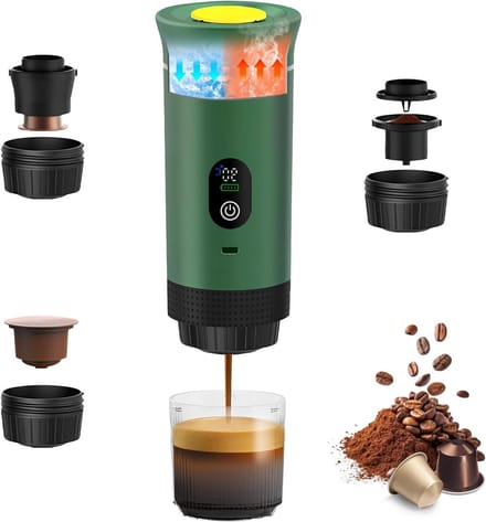 Koffiezetapparaat - Espresso machine - Koffie zetten - Compact design - 1-kops - Zwart