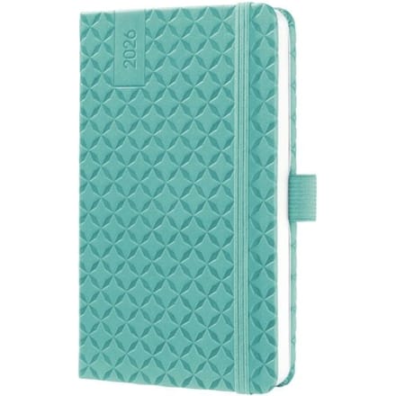 Sigel weekagenda Flair 2026 formaat A6 Aqua Green hardcover