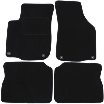Tapis de sol - Seat - Leon 1 - Velours noir - Sur mesure - Antidérapant 6-7 mm