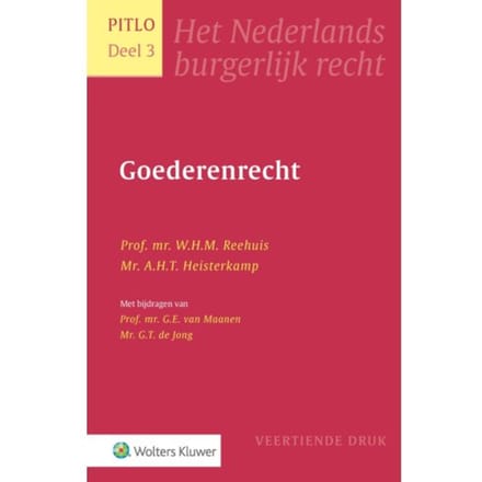 Pitlo 3 - Goederenrecht - W.H.M. Reehuis