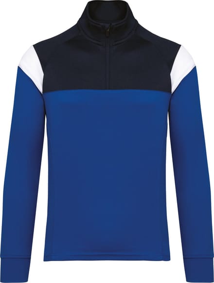 PROACT® Trainingssweater 1/4 rits uniseks PA387 - Dark Royal Blue / Navy - S