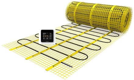 MAGNUM Mat - Set 25 m² / 3125 Watt, Elektrische Vloerverwarming / MRC-inbouwthermostaat | Wit