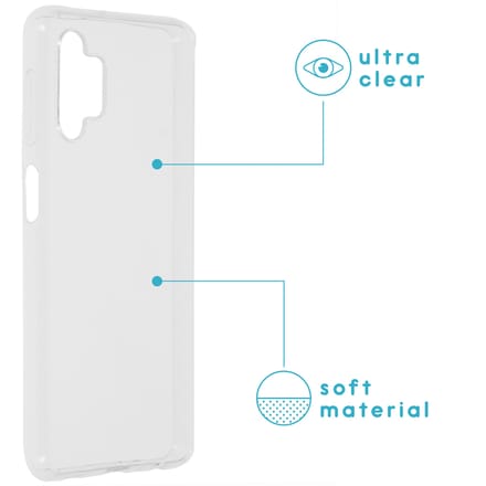 imoshion Hoesje - Geschikt voor Samsung Galaxy A32 (5G) - Softcase Backcover smartphone - Transparant